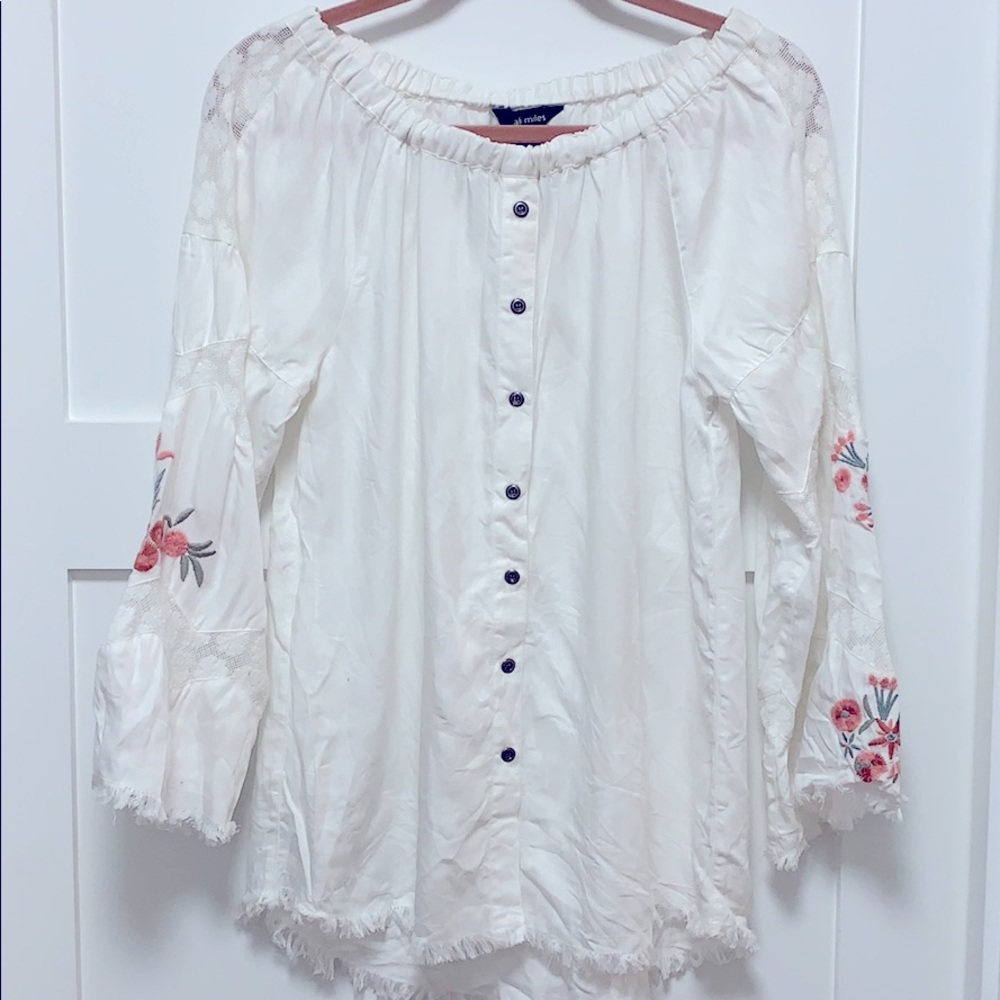 Floral Embroidered Top